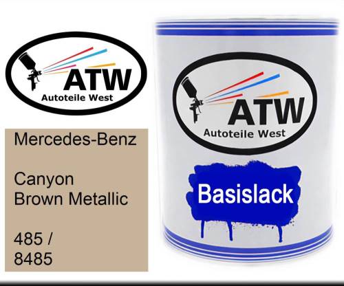 Mercedes-Benz, Canyon Brown Metallic, 485 / 8485: 1L Lackdose, von ATW Autoteile West.